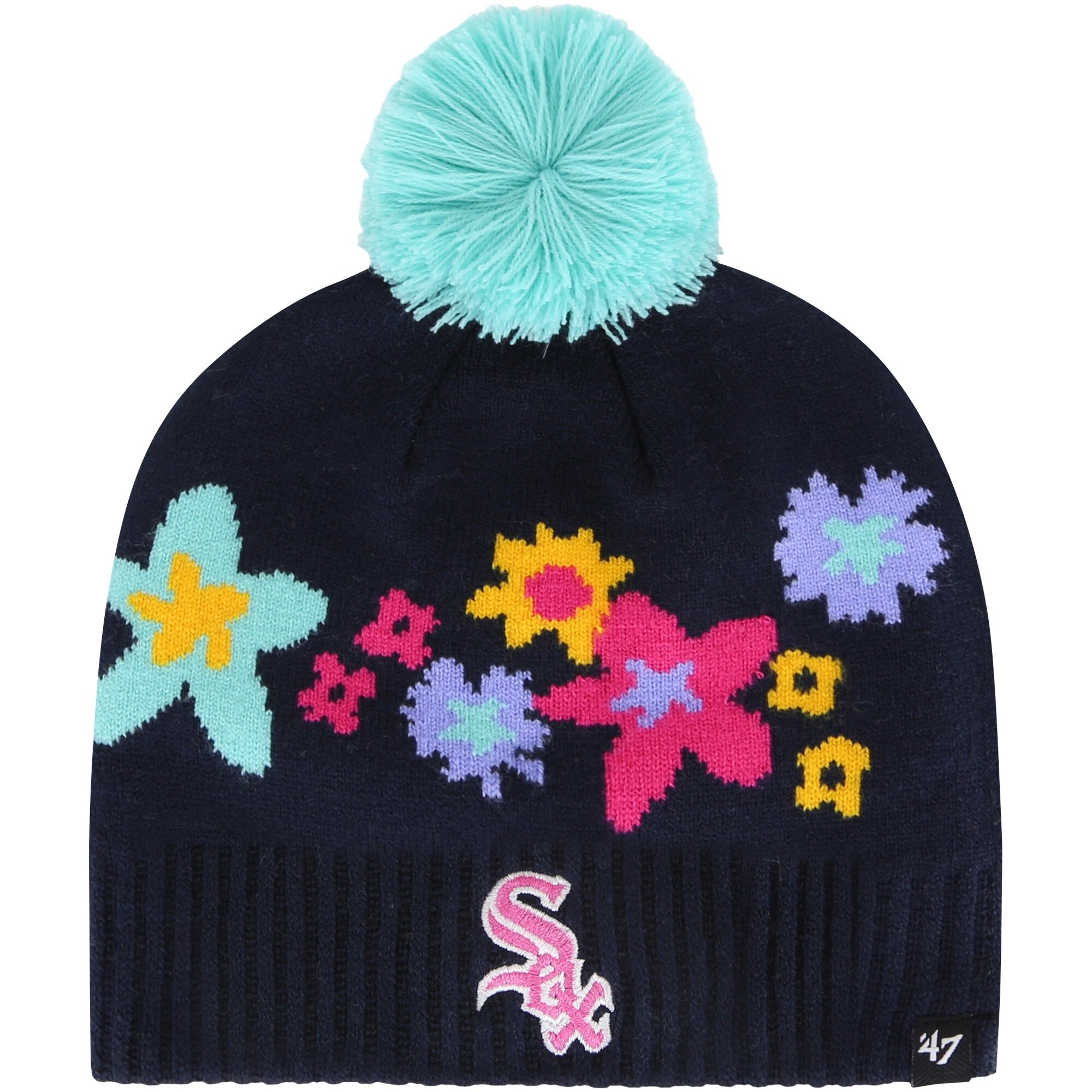 Chicago White Sox Hats Shop – Explore girls youth chicago white sox 821747 navy buttercup knit beanie with pom Collection