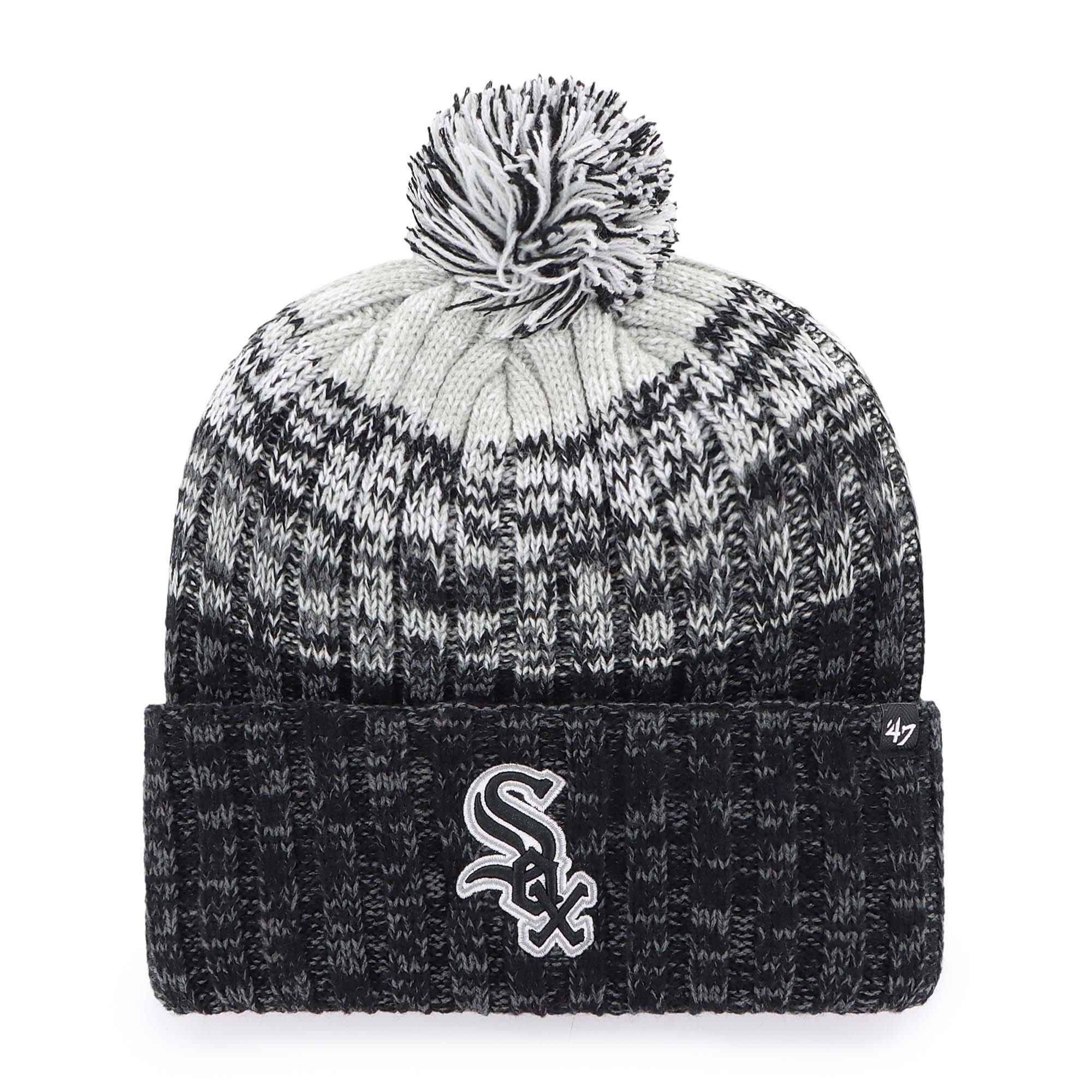 Chicago White Sox Hats Shop – Explore men8217s chicago white sox 821747 black cascade cuffed knit hat with pom Collection