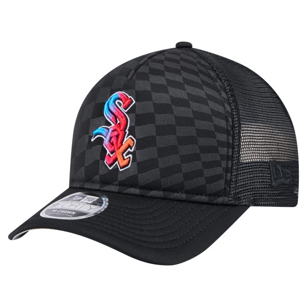 Chicago White Sox Hats Shop – Explore men8217s chicago white sox new era black gradient 9forty a-frame m-crown trucker adjustable hat Collection